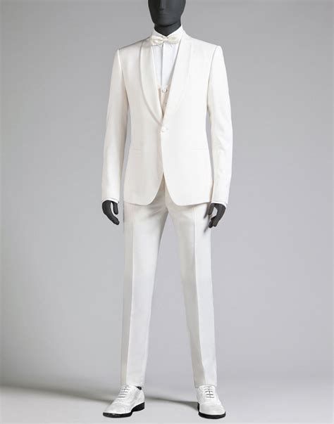 dolce and|dolce and gabbana white suit.